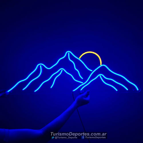Cartel Neón Led- Montania