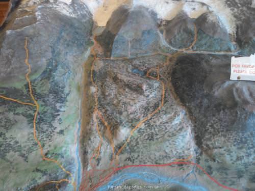 Mapa de senderos en El chaltén Santa Cruz Argentina
